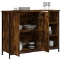 Aparador de madera de ingeniería roble ahumado 100x33x75 cm de , Aparadores - Ref: Foro24-835551, Precio: 78,87 €