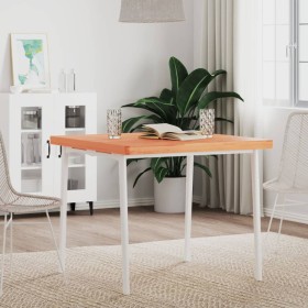 Solid beech wood square table top 80x80x4 cm by , Table tops - Ref: Foro24-355982, Price: 144,62 €, Discount: %