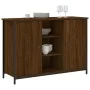 Aparador de madera de ingeniería marrón roble 100x35x70 cm de , Aparadores - Ref: Foro24-835518, Precio: 83,94 €, Descuento: %