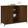 Aparador de madera de ingeniería marrón roble 100x35x70 cm de , Aparadores - Ref: Foro24-835518, Precio: 91,74 €, Descuento: %