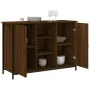 Aparador de madera de ingeniería marrón roble 100x35x70 cm de , Aparadores - Ref: Foro24-835518, Precio: 83,94 €, Descuento: %