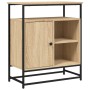 Aparador de madera de ingeniería roble Sonoma 69x35x80 cm de , Aparadores - Ref: Foro24-835545, Precio: 63,34 €, Descuento: %