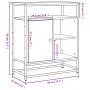 Aparador de madera de ingeniería roble Sonoma 69x35x80 cm de , Aparadores - Ref: Foro24-835545, Precio: 62,71 €, Descuento: %