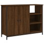 Engineered wood brown oak sideboard 100x33x75 cm by , Sideboards - Ref: Foro24-835553, Price: 82,76 €, Discount: %