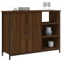 Engineered wood brown oak sideboard 100x33x75 cm by , Sideboards - Ref: Foro24-835553, Price: 82,76 €, Discount: %
