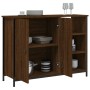 Aparador de madera de ingeniería marrón roble 100x33x75 cm de , Aparadores - Ref: Foro24-835553, Precio: 82,67 €