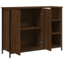 Engineered wood brown oak sideboard 100x33x75 cm by , Sideboards - Ref: Foro24-835553, Price: 82,76 €, Discount: %