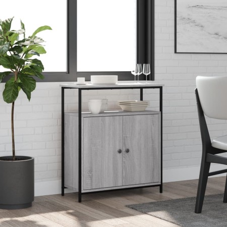 Engineered wood sideboard in Sonoma grey, 70x30x80 cm. by , Sideboards - Ref: Foro24-835532, Price: 74,54 €, Discount: %