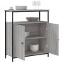 Engineered wood sideboard in Sonoma grey, 70x30x80 cm. by , Sideboards - Ref: Foro24-835532, Price: 74,54 €, Discount: %