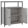 Engineered wood sideboard in Sonoma grey, 70x30x80 cm. by , Sideboards - Ref: Foro24-835532, Price: 74,54 €, Discount: %