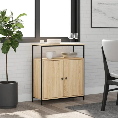 Engineered wood sideboard in Sonoma oak, 70x30x80 cm. by , Sideboards - Ref: Foro24-835530, Price: 68,64 €, Discount: %