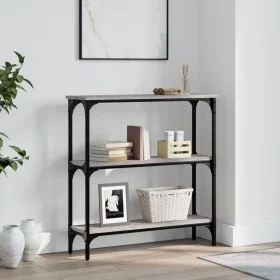 Engineered wood gray Sonoma console table 75x22.5x75 cm by , Side tables - Ref: Foro24-834033, Price: 44,81 €, Discount: %