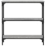 Engineered wood gray Sonoma console table 75x22.5x75 cm by , Side tables - Ref: Foro24-834033, Price: 45,42 €, Discount: %