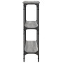 Engineered wood gray Sonoma console table 75x22.5x75 cm by , Side tables - Ref: Foro24-834033, Price: 45,42 €, Discount: %