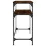 Engineered wood smoked oak console table 75x35.5x75 cm by , Side tables - Ref: Foro24-834052, Price: 41,77 €, Discount: %