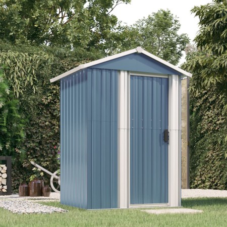 Gartenschuppen aus grau verzinktem Stahl, 126 x 97,5 x 177 cm von , Schuppen - Ref: Foro24-316234, Preis: 150,22 €, Rabatt: %