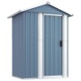 Gartenschuppen aus grau verzinktem Stahl, 126 x 97,5 x 177 cm von , Schuppen - Ref: Foro24-316234, Preis: 150,22 €, Rabatt: %