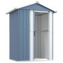 Gartenschuppen aus grau verzinktem Stahl, 126 x 97,5 x 177 cm von , Schuppen - Ref: Foro24-316234, Preis: 150,22 €, Rabatt: %