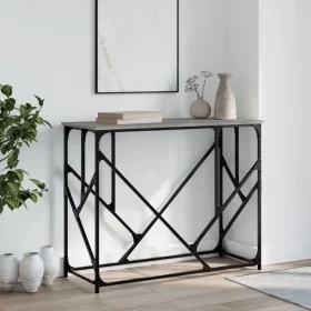 Sonoma gray engineered wood console table 100x40x80 cm by , Side tables - Ref: Foro24-834118, Price: 53,92 €, Discount: %