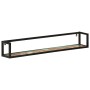 Wall shelves 2 pcs solid wood mango iron 110x17x17 cm by , Shelves and shelves - Ref: Foro24-353793, Price: 88,43 €, Discount: %
