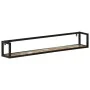 Wandregale 2 Stück Massivholz Mango Eisen 110x17x17 cm von , Regale und Regale - Ref: Foro24-353793, Preis: 86,68 €, Rabatt: %