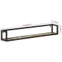 Wandregale 2 Stück Massivholz Mango Eisen 110x17x17 cm von , Regale und Regale - Ref: Foro24-353793, Preis: 86,68 €, Rabatt: %