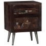 Mesita de noche de madera maciza reciclada 40x30x50 cm de vidaXL, Mesitas de noche - Ref: Foro24-245916, Precio: 129,77 €, De...