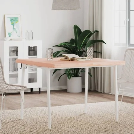 Square solid beech wood table top 90x90x4 cm by , Table tops - Ref: Foro24-355965, Price: 145,84 €, Discount: %