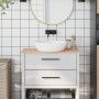 Solid beech wood bathroom countertop 80x40x1.5 cm by , Countertops - Ref: Foro24-355984, Price: 43,77 €, Discount: %