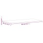 Solid beech wood bathroom countertop 80x40x1.5 cm by , Countertops - Ref: Foro24-355984, Price: 43,77 €, Discount: %