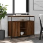Brown oak engineered wood sideboard 100x35x80 cm by , Sideboards - Ref: Foro24-835503, Price: 106,58 €, Discount: %