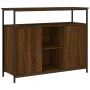 Brown oak engineered wood sideboard 100x35x80 cm by , Sideboards - Ref: Foro24-835503, Price: 105,15 €, Discount: %