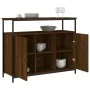 Brown oak engineered wood sideboard 100x35x80 cm by , Sideboards - Ref: Foro24-835503, Price: 105,15 €, Discount: %