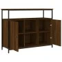 Brown oak engineered wood sideboard 100x35x80 cm by , Sideboards - Ref: Foro24-835503, Price: 105,15 €, Discount: %