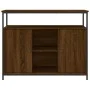 Brown oak engineered wood sideboard 100x35x80 cm by , Sideboards - Ref: Foro24-835503, Price: 105,15 €, Discount: %