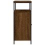 Brown oak engineered wood sideboard 100x35x80 cm by , Sideboards - Ref: Foro24-835503, Price: 106,58 €, Discount: %