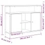 Brown oak engineered wood sideboard 100x35x80 cm by , Sideboards - Ref: Foro24-835503, Price: 105,15 €, Discount: %
