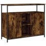 Smoked oak engineered wood sideboard 100x35x80 cm by , Sideboards - Ref: Foro24-835501, Price: 97,22 €, Discount: %