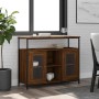 Brown oak engineered wood sideboard 100x35x80 cm by , Sideboards - Ref: Foro24-835508, Price: 96,95 €, Discount: %
