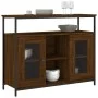 Brown oak engineered wood sideboard 100x35x80 cm by , Sideboards - Ref: Foro24-835508, Price: 95,57 €, Discount: %