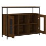 Brown oak engineered wood sideboard 100x35x80 cm by , Sideboards - Ref: Foro24-835508, Price: 96,95 €, Discount: %