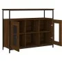Brown oak engineered wood sideboard 100x35x80 cm by , Sideboards - Ref: Foro24-835508, Price: 95,57 €, Discount: %