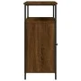 Brown oak engineered wood sideboard 100x35x80 cm by , Sideboards - Ref: Foro24-835508, Price: 95,57 €, Discount: %