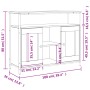 Sideboard aus braunem Eichenholzwerkstoff, 100 x 35 x 80 cm von , Sideboards - Ref: Foro24-835508, Preis: 96,85 €, Rabatt: %