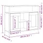 Sideboard aus braunem Eichenholzwerkstoff, 100 x 35 x 80 cm von , Sideboards - Ref: Foro24-835508, Preis: 95,52 €, Rabatt: %