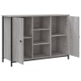 Aparador de madera de ingeniería gris Sonoma 100x35x70 cm by , Sideboards - Ref: Foro24-835517, Price: 87,37 €, Discount: %