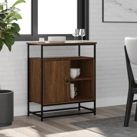 Brown oak engineered wood sideboard 100x35x80 cm by , Sideboards - Ref: Foro24-835548, Price: 66,13 €, Discount: %