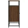 Brown oak engineered wood sideboard 100x35x80 cm by , Sideboards - Ref: Foro24-835548, Price: 66,13 €, Discount: %