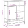 Sideboard aus braunem Eichenholzwerkstoff, 100 x 35 x 80 cm von , Sideboards - Ref: Foro24-835548, Preis: 66,74 €, Rabatt: %