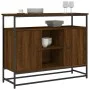 Brown oak engineered wood sideboard 100x35x80 cm by , Sideboards - Ref: Foro24-835543, Price: 85,40 €, Discount: %